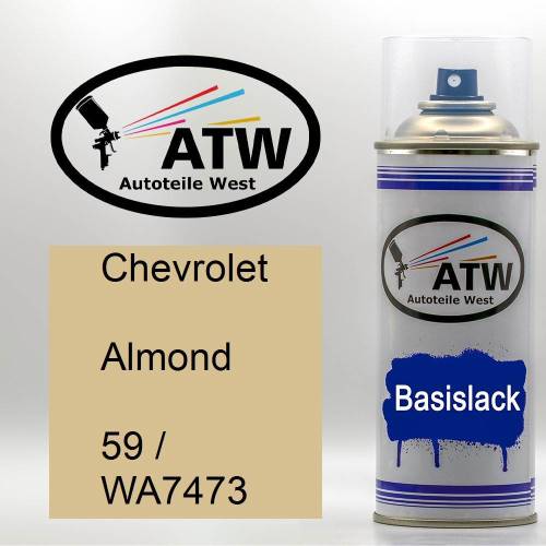 Chevrolet, Almond, 59 / WA7473: 400ml Sprühdose, von ATW Autoteile West.